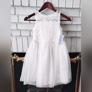 Cat & Jack Elegant White Kids Dress